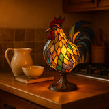Vitrázsos Lampa Kakas