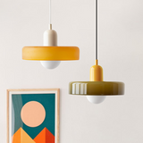 Bauhaus Színes Üveg Függőlámpa