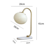 Fém és Üveg Marshmallow Asztali Lámpa