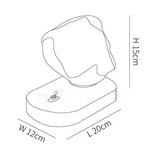 Üvegből készült asztali lámpa jégkő formájában