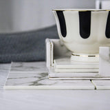 Vegán bőrből készült poháralátét szett