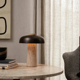 Asztali Lámpa Természetes Travertinből