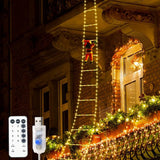 LED-es Mikulás mászó létrán