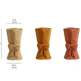 Knot & Bloom - Kerámia váza masnival