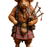 🐮Adventi naptár a Highlanderrel 2025 🎄✨ – Kézzel készült 3D baba Highlanderrel (24 darab)