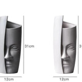 Művészi vázák arccal