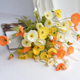 Mű vörös virágok