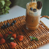 Rattan fonott tálca