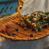 Rattan fonott tálca